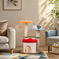 35 Inch Tall Cat Tower with Sisal Scratching Posts Cat Condo and Padded Platforms-Multicolor