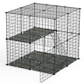 2-Tier Cat Cage Playpen with Ladder & 2 Doors for Indoor Pets