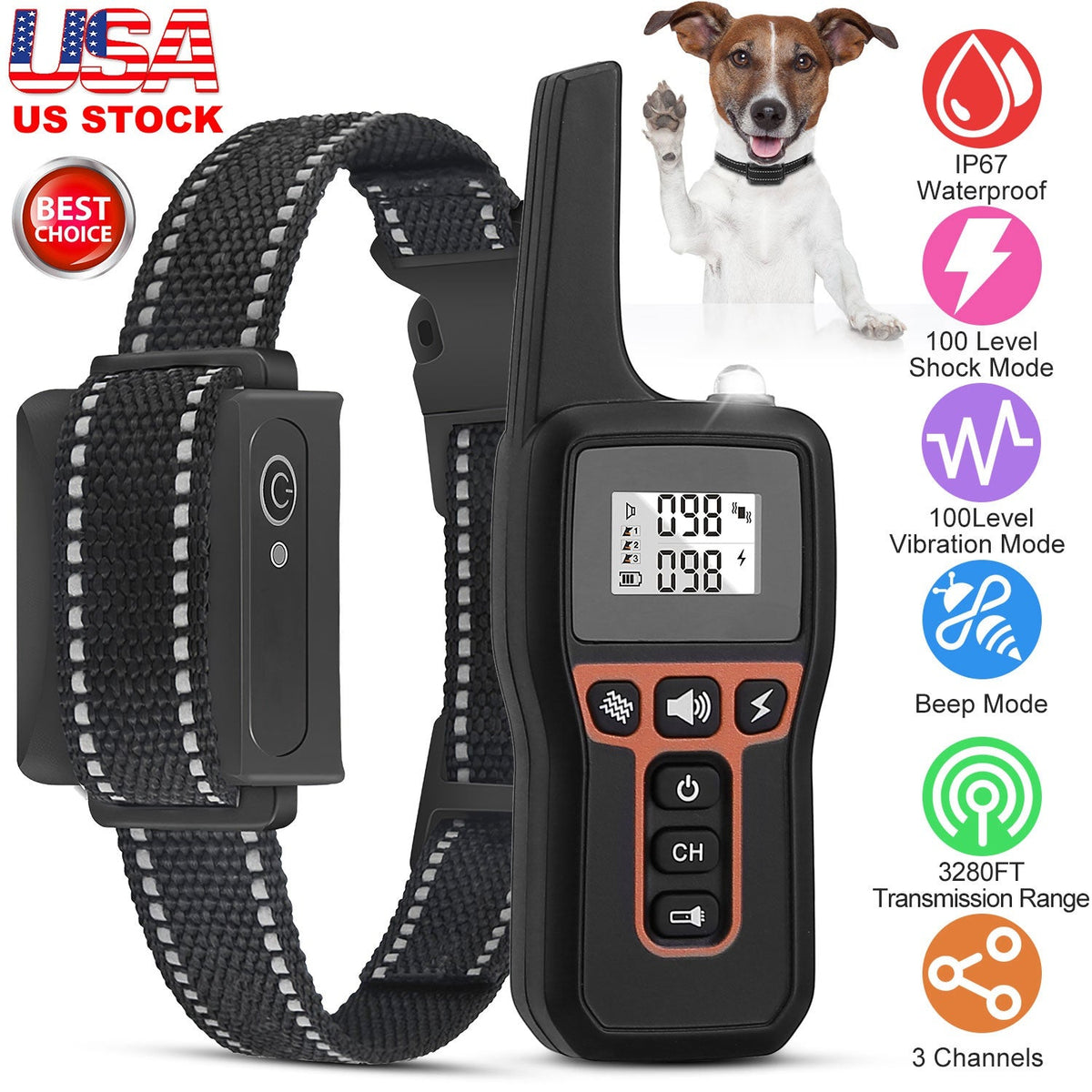 GBruno 3280FT Dog Training Collar