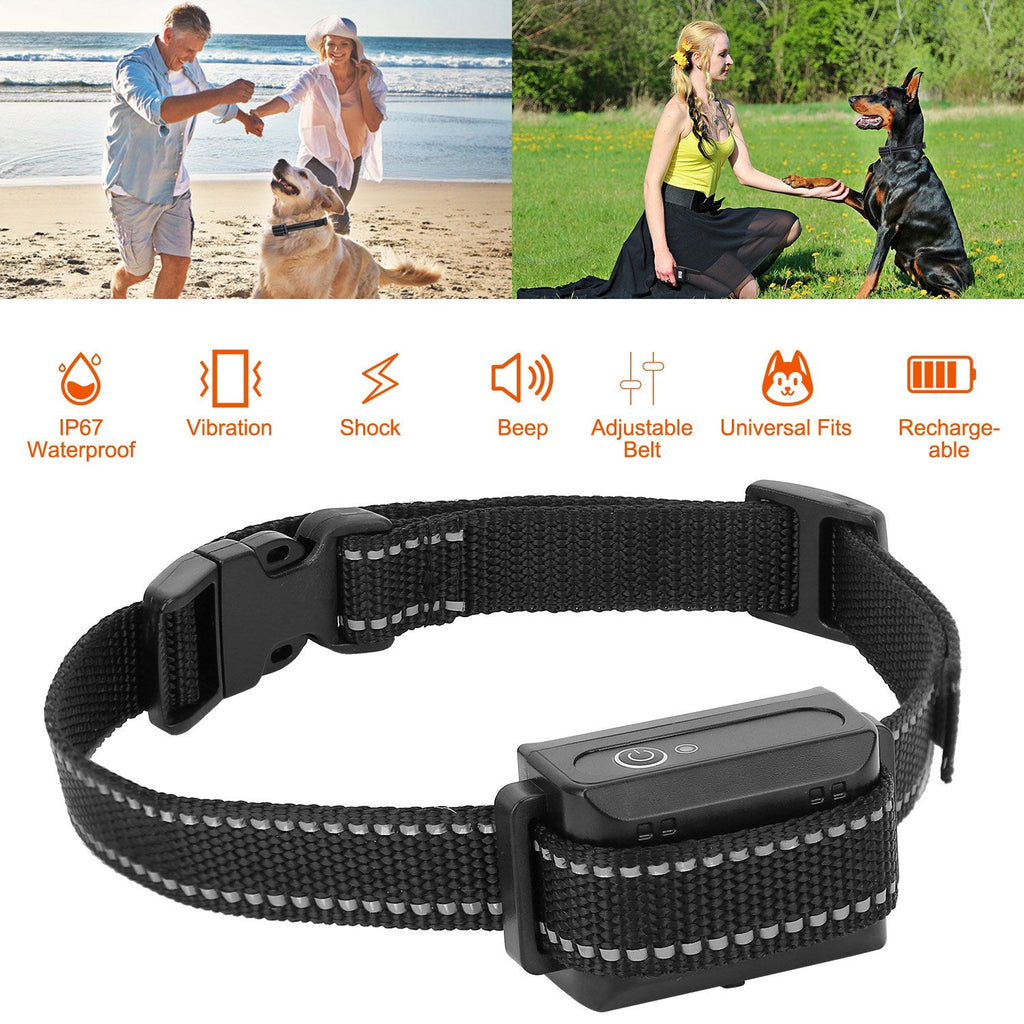Dog Training Collar Receiver IP67 Waterproof Dog Bark Shock Vibration Beep Receiver Up To 3280ft