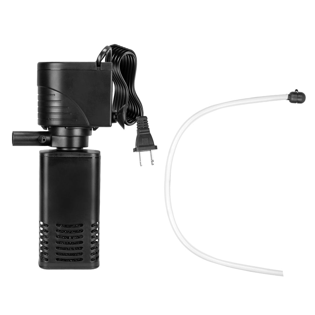 4 in 1 Submersible Aquarium Filter for 60 to 160Gallon Fish Tank Powerful Internal Fish Tank Filter with Biochemical Cotton Filter For Saltwater Fresh