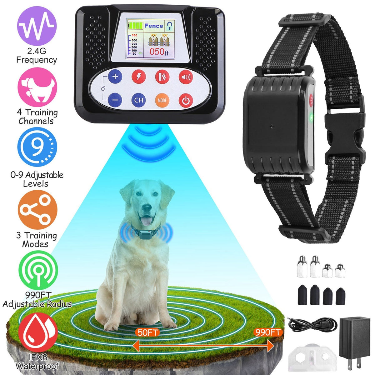 GBruno 990FT Range Dog Wireless Fence