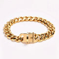 Cuban Link Chain Dog Collar - Gold