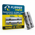 Flipper Nano Aquarium Cleaner Stainless Steel Replacement Blades 2 Pack