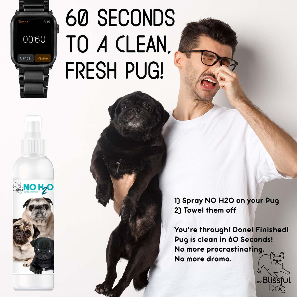 No H20 Spray Pet Shampoo