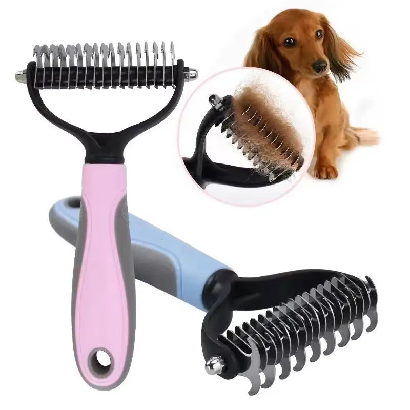 Professional Pet Grooming Brush Effective Deshedding Hair Knot Remover Suitable for Dogs Cats Home Daily Care Use