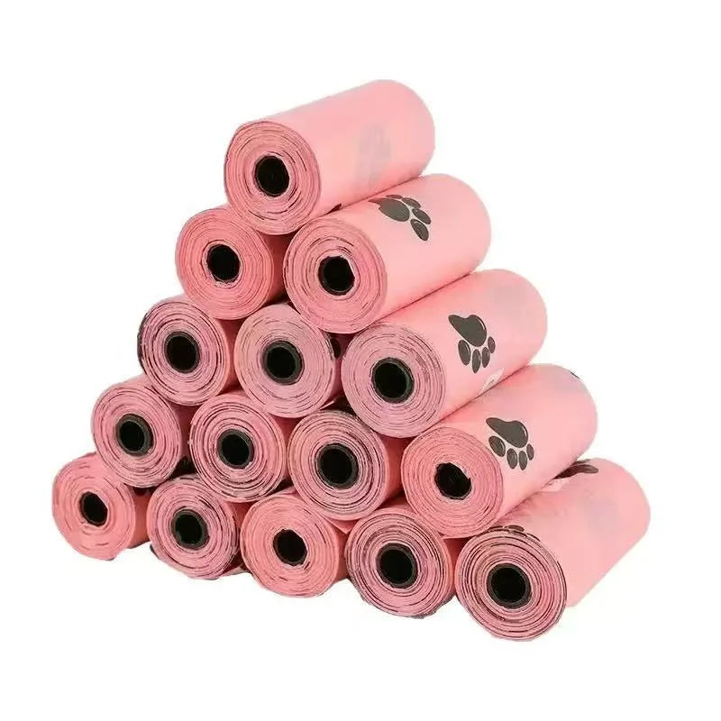 Pet Biodegradable Trash Bag Dog Poop Bags Bulk Biobase Scented Poo Bag Degradable Cat Waste Bags Dog Poop Dispenser Gifts
