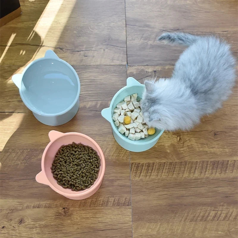 Pet Food Bowl Tilt High Bottom Neck Protector Antichoking Dog and Cat Water Bowl Antidumping Dog Feeding Supplies