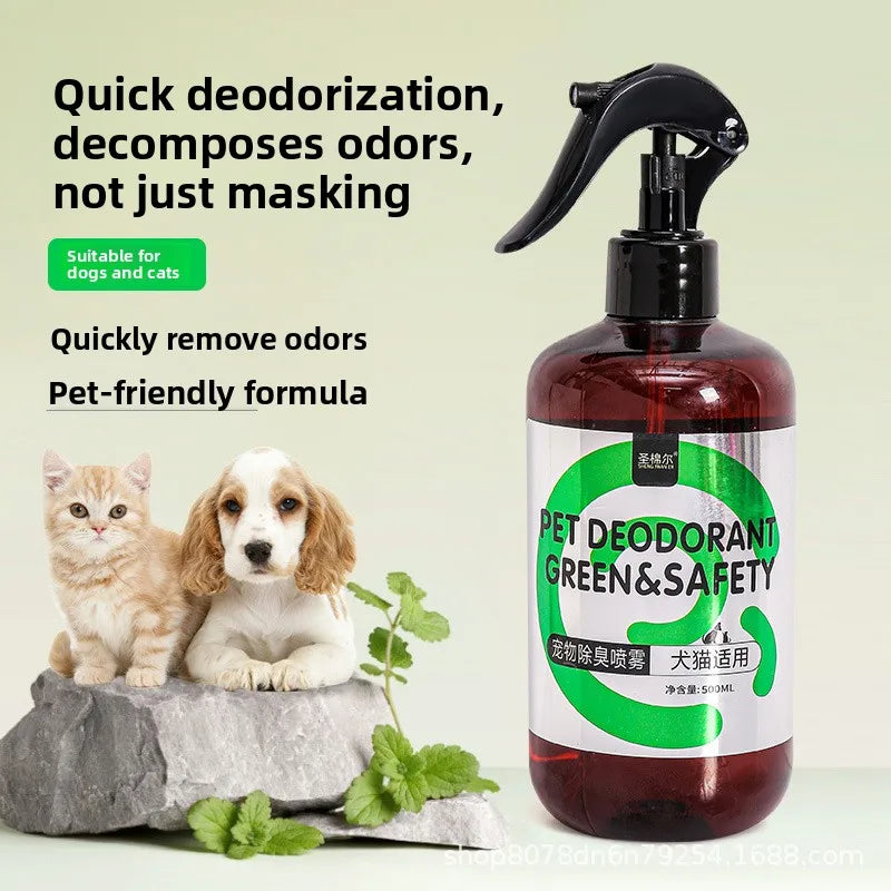 Pet deodorizing spray deodorizing indoor toilet spray deodorizing dog urine odor and cat litter basin spray