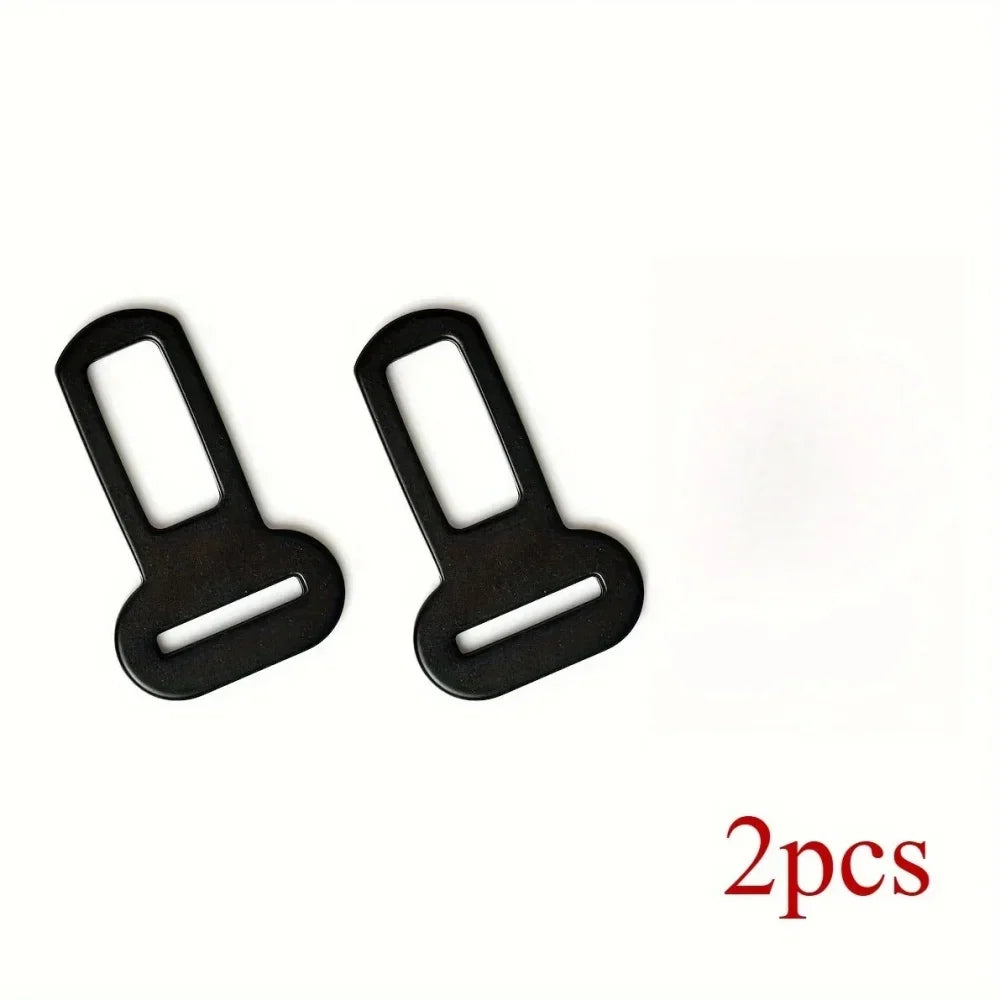 2/4 Pet Seat Belt Adapters Car Metal Clips for Pet Leashes, Compatible with Truck & Car Seats