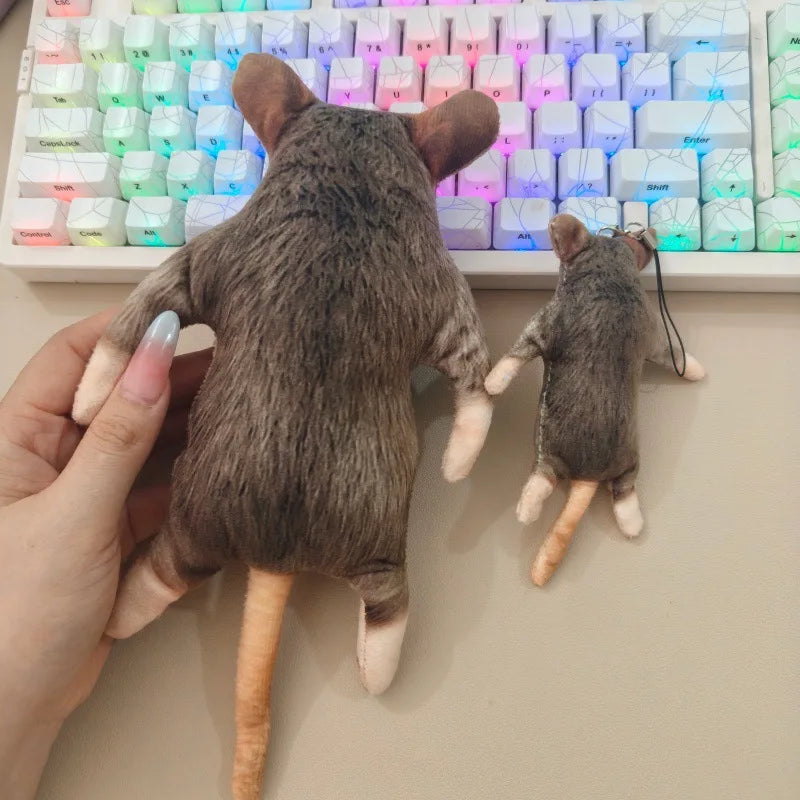 New Model of Simulated Rat and Rat Cat and Dog Entertainment Spoof Plush Doll with Skeleton Concave Shape Pet Toy