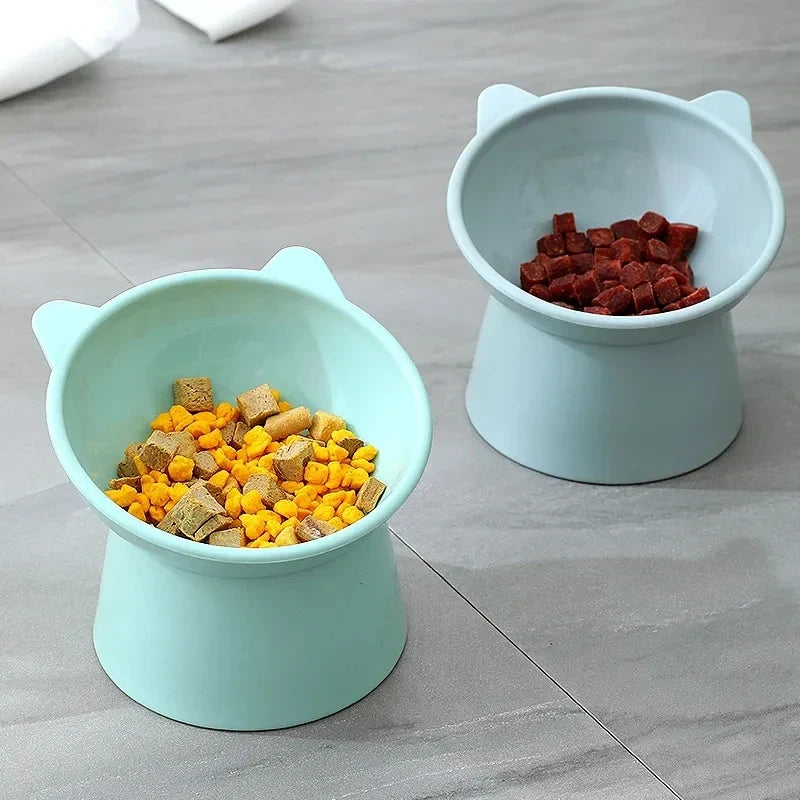 Pet Food Bowl Tilt High Bottom Neck Protector Antichoking Dog and Cat Water Bowl Antidumping Dog Feeding Supplies