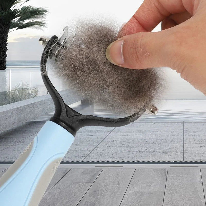 W Dog Cat Grooming Deshedding Brush Undercoat Fur Remover Knot Cutter Comb Puppy Hair Removal Shedding Pet Supplies