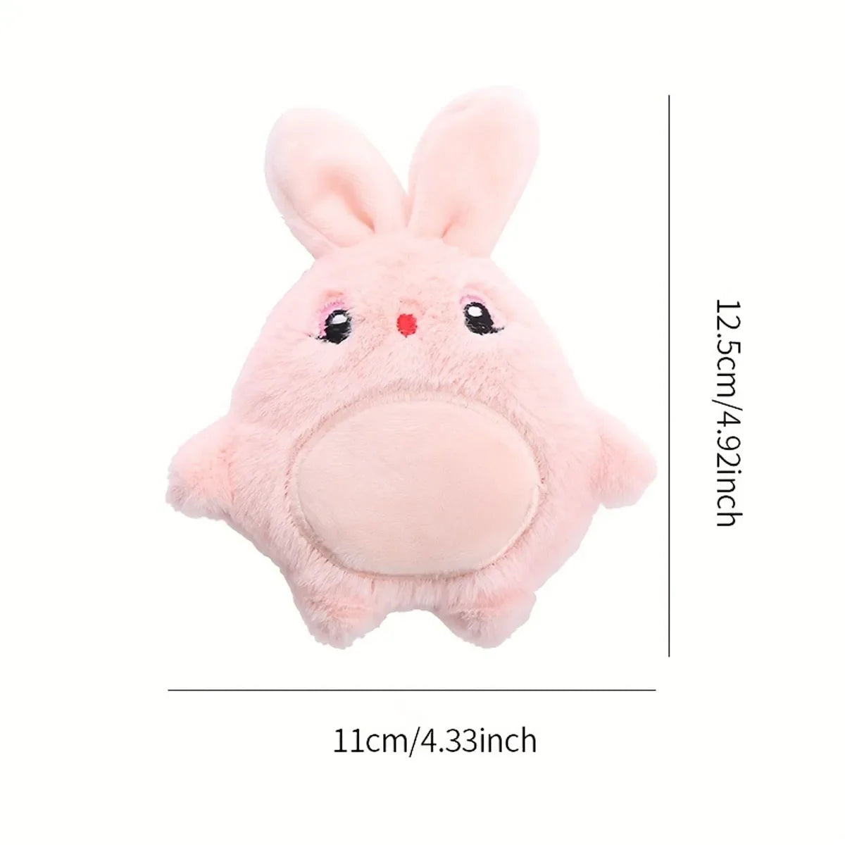 New Plush Doll Mouse Rabbit Cartoon Animal Cat Dog Double Pet Toy Soft Bite-Resistant Self-Exciting Cat Toy