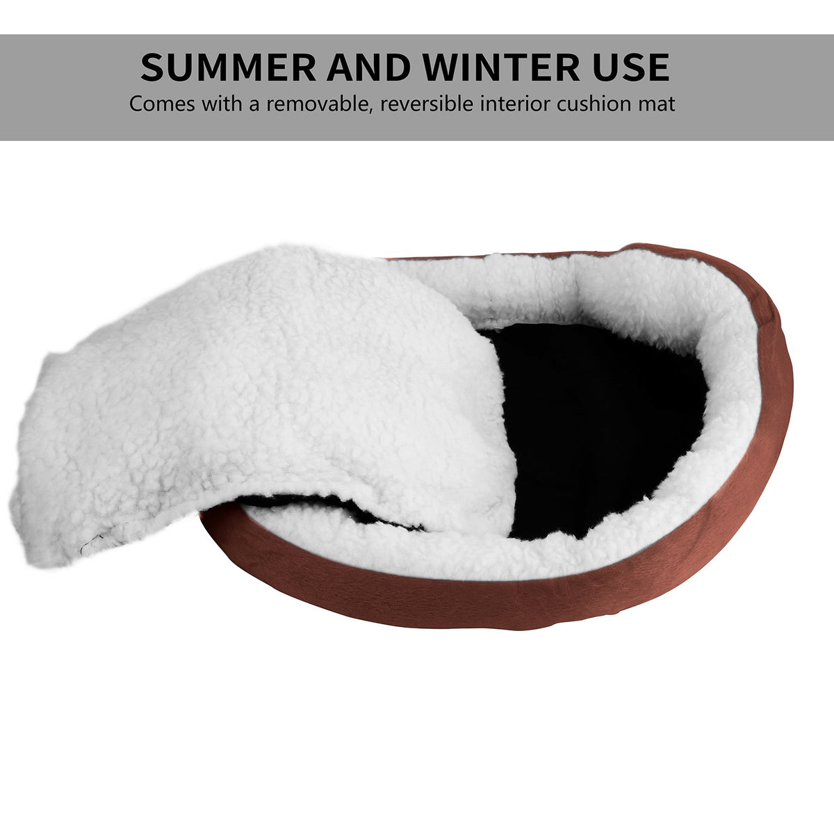 Pet Dog Bed Soft Warm Fleece Puppy Cat Bed Dog Cozy Nest Sofa Bed Cushion For S/M Dog