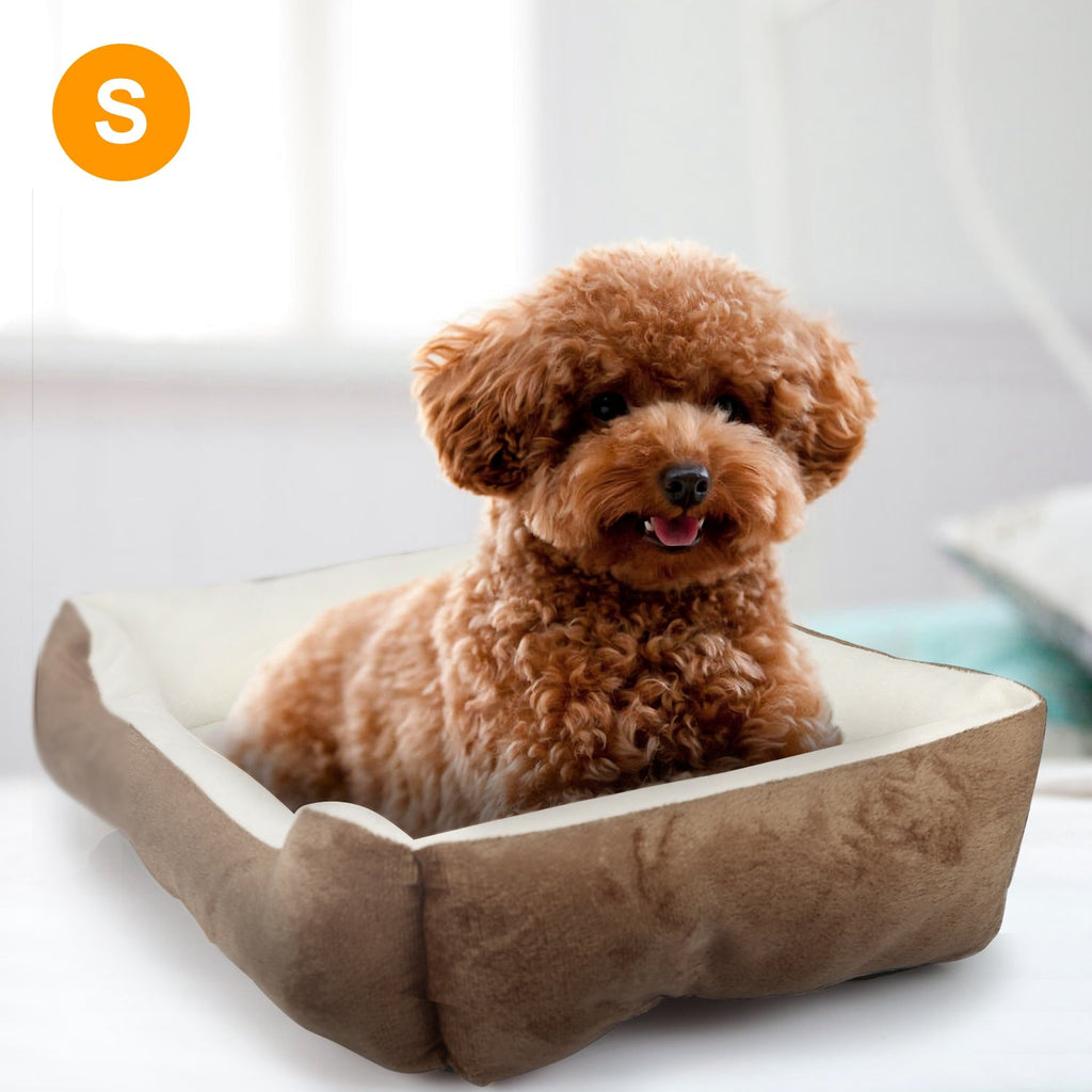 Pet Dog Bed Soft Warm Fleece Puppy Cat Bed Dog Cozy Nest Sofa Bed Cushion Mat For S/M Dog