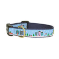 City Christmas Holiday Dog Collar: Wide
