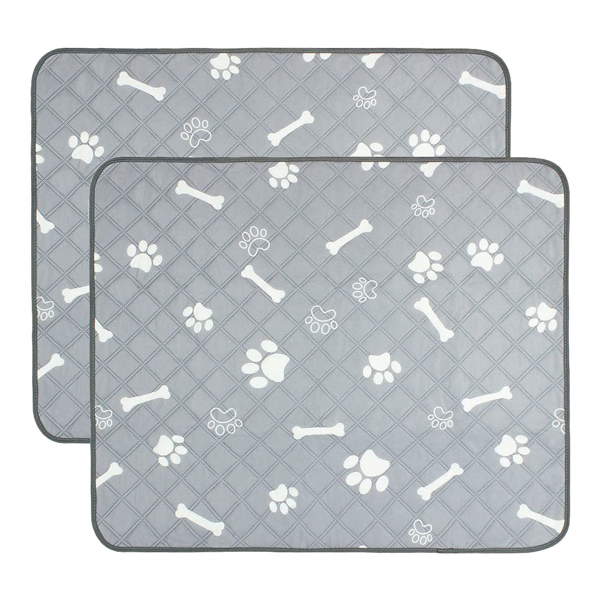 2Pcs Washable Pet Pee Pads For Puppy Kittens Dogs Cats Reusable Potty Mats Machine Washable Pet Training Pads Non-Slip Waterproof Absorbent Dog Crate