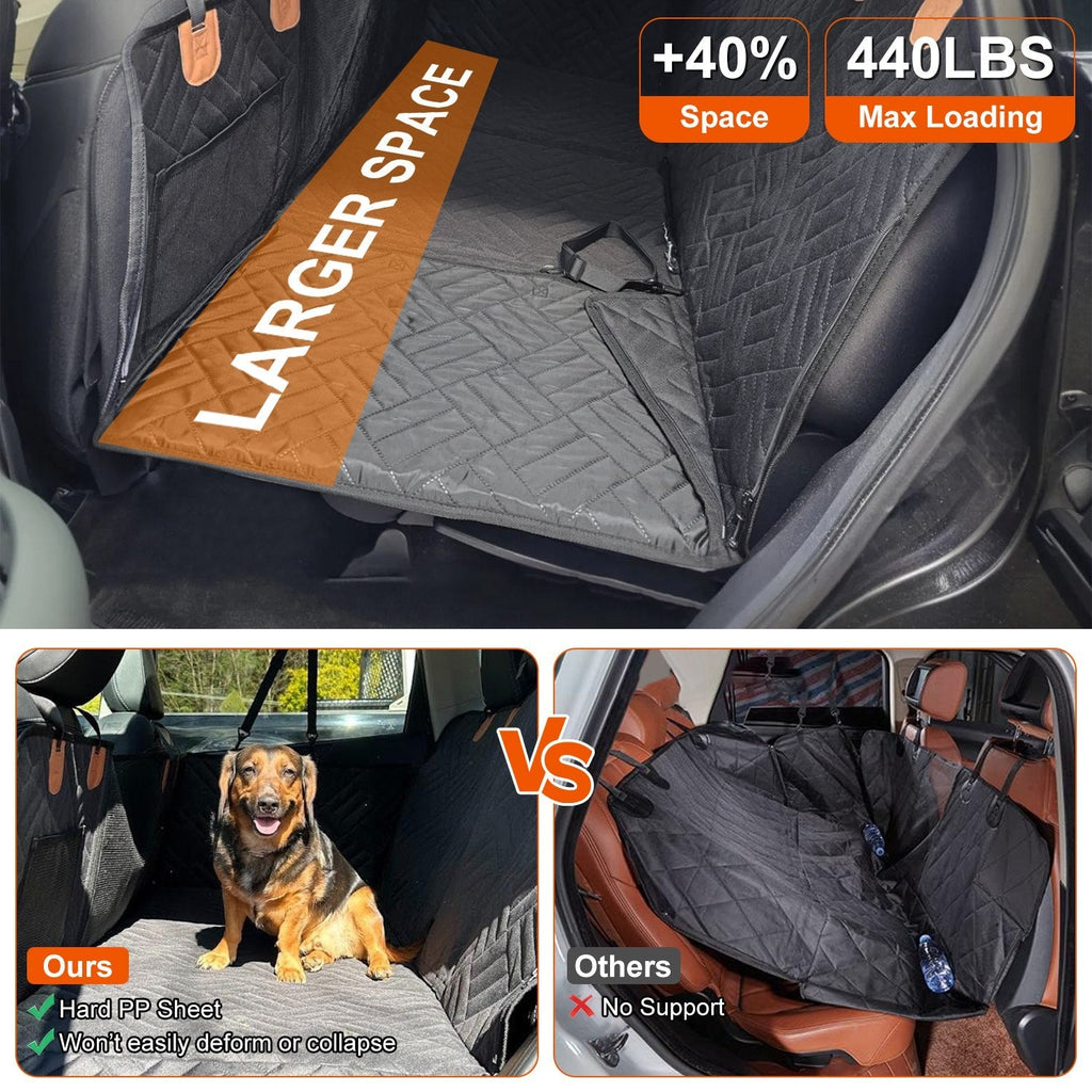 Waterproof Dog Car Seat Cover Hammock with Mesh Window
