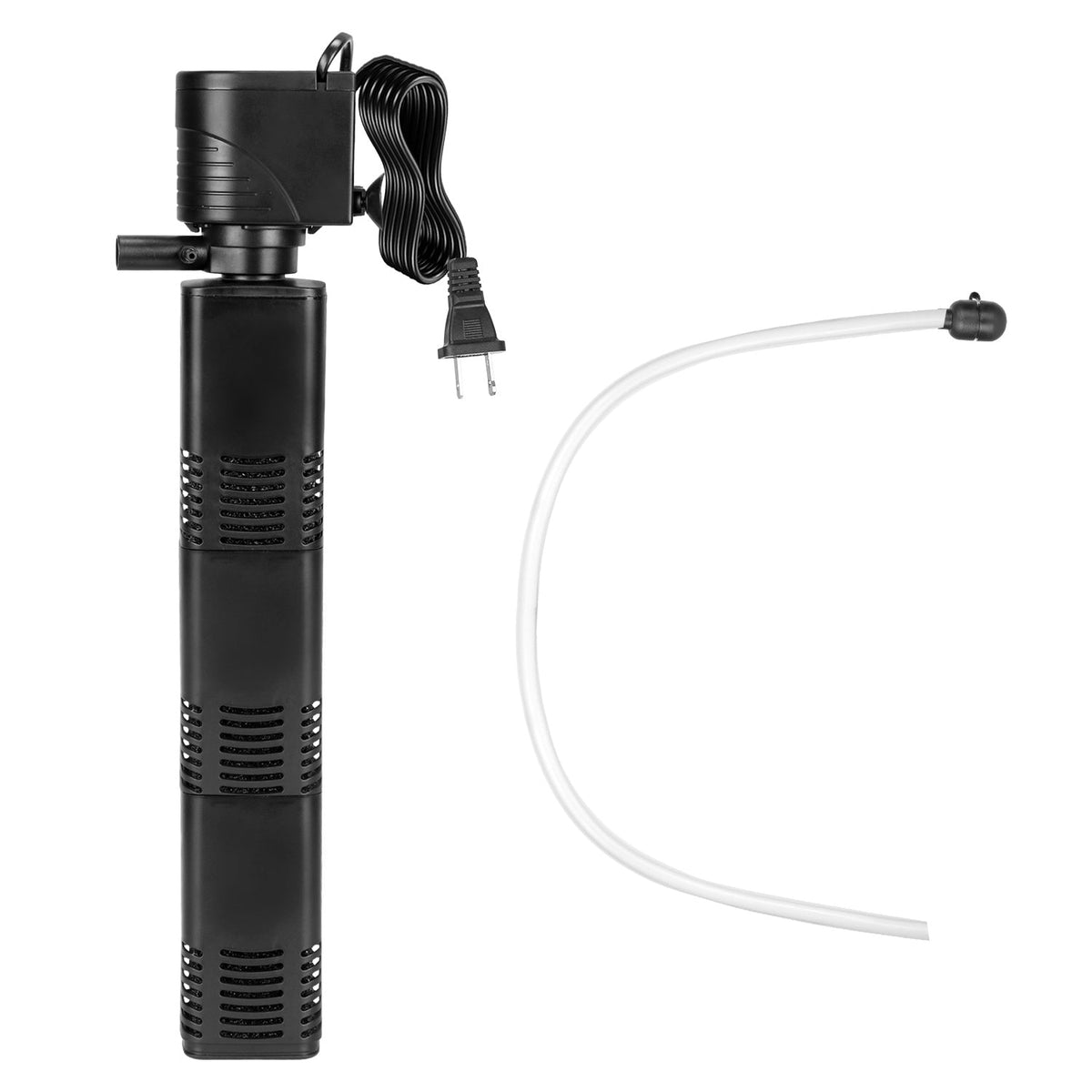4 in 1 Submersible Aquarium Filter for 60 to 160Gallon Fish Tank Powerful Internal Fish Tank Filter with Biochemical Cotton Filter For Saltwater Fresh