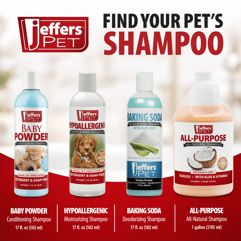 Jeffers Pet Tearless Baking Soda Deodorizing Pet Shampoo with Aloe Vera