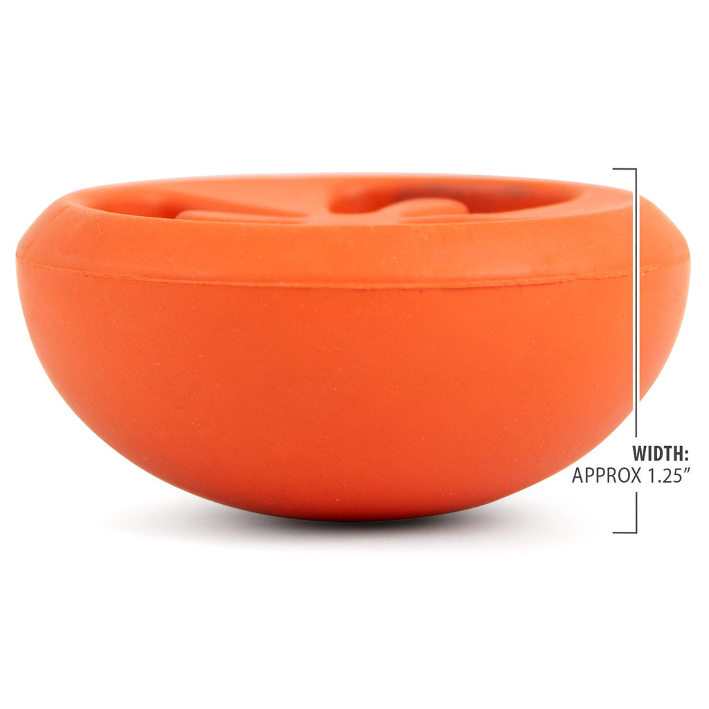 Jeffers Tomato Shaped Natural Rubber Treat Dispensing Dental Dog Chew Toy for Medium-Chewers