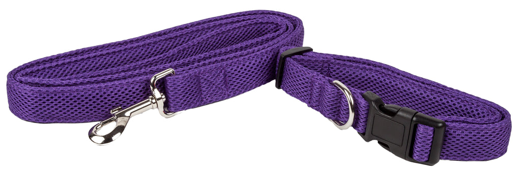 Pet Life ® 'Aero Mesh' 2-In-1 Breathable and Adjustable Dual-Sided Mesh Dog Leash and Collar