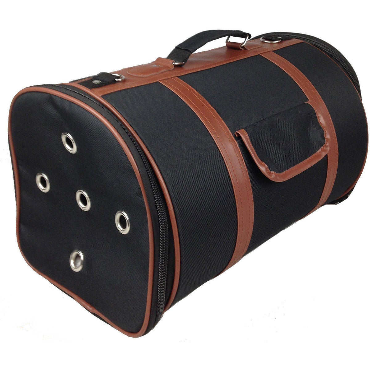 Pet Life ® 'Bark Avenue' Cylindrical Airline Approved Fashion Designer Posh Pet Dog Carrier