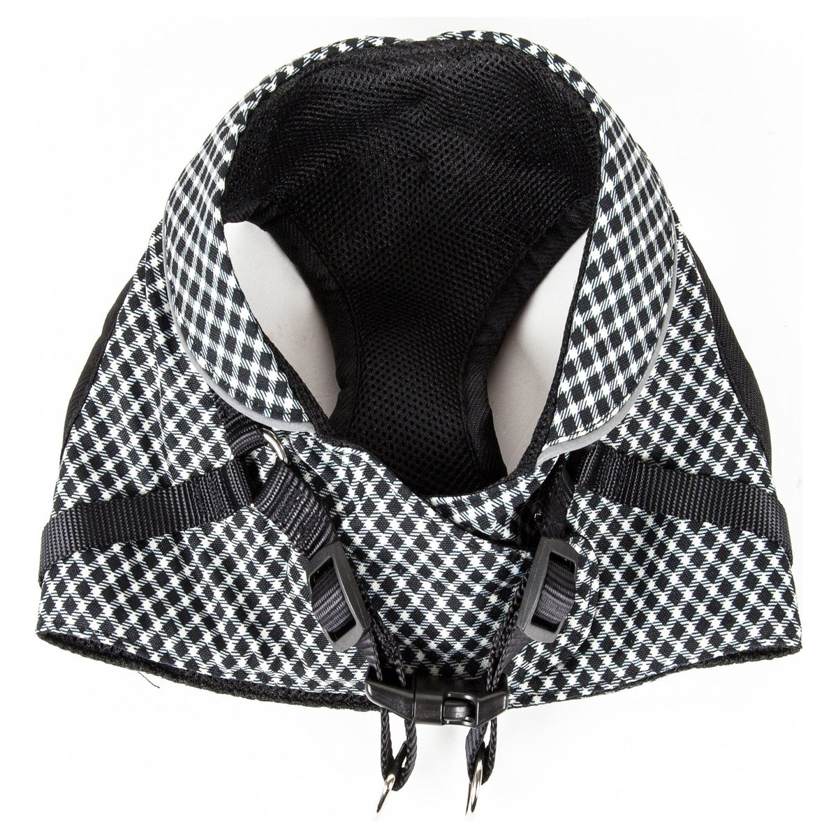 Pet Life ® 'Checkerwag' Checkered Mesh Reversed and Adjustable Fashion Dog Harness