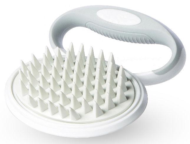 Pet Life ® 'Gyrater' Swivel Travel Silicone Massage Grooming Pet Brush