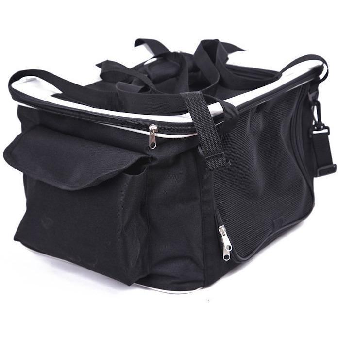 Pet Life ® Lightweight Collapsible Safety Travel Wire Folding Pet Dog Car Seat Carseat Carrier Crate