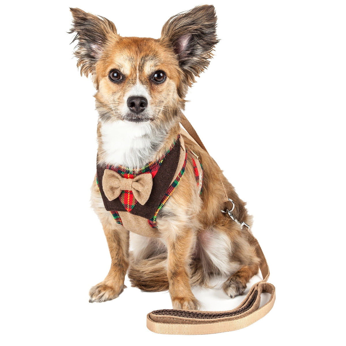 Pet Life ® Luxe 'Dapperbone' 2-In-1 Adjustable Fashion Dog Harness and Leash