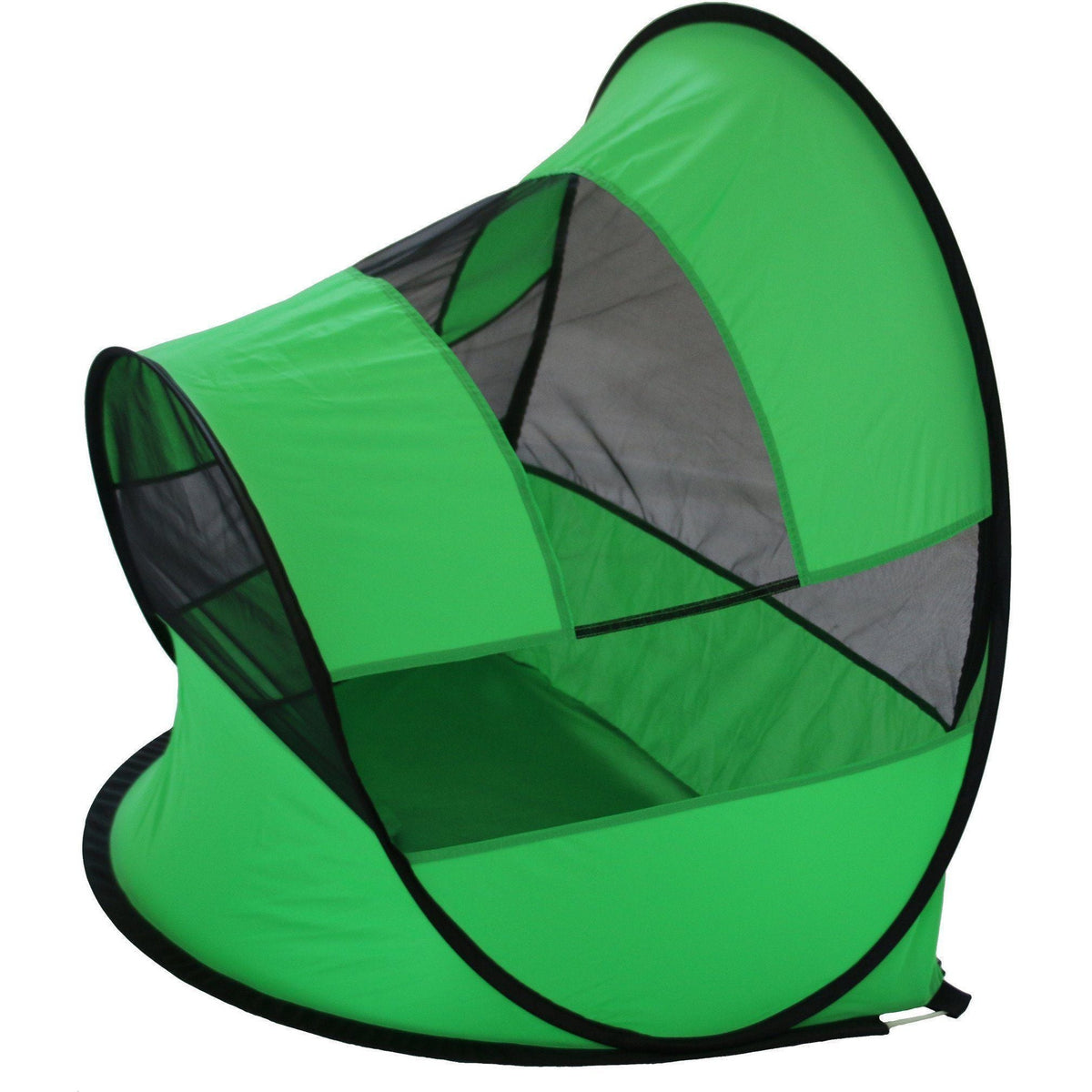 Pet Life ® 'Modern Curved' Wire-Folding Collapsible Travel Lightweight Pet Dog Crate Tent w/ Travel Bag