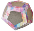 Pet Life ® 'Octagon Puzzle' Designer Premium Quality Kitty Cat Scratcher Lounge Toy & House with Catnip