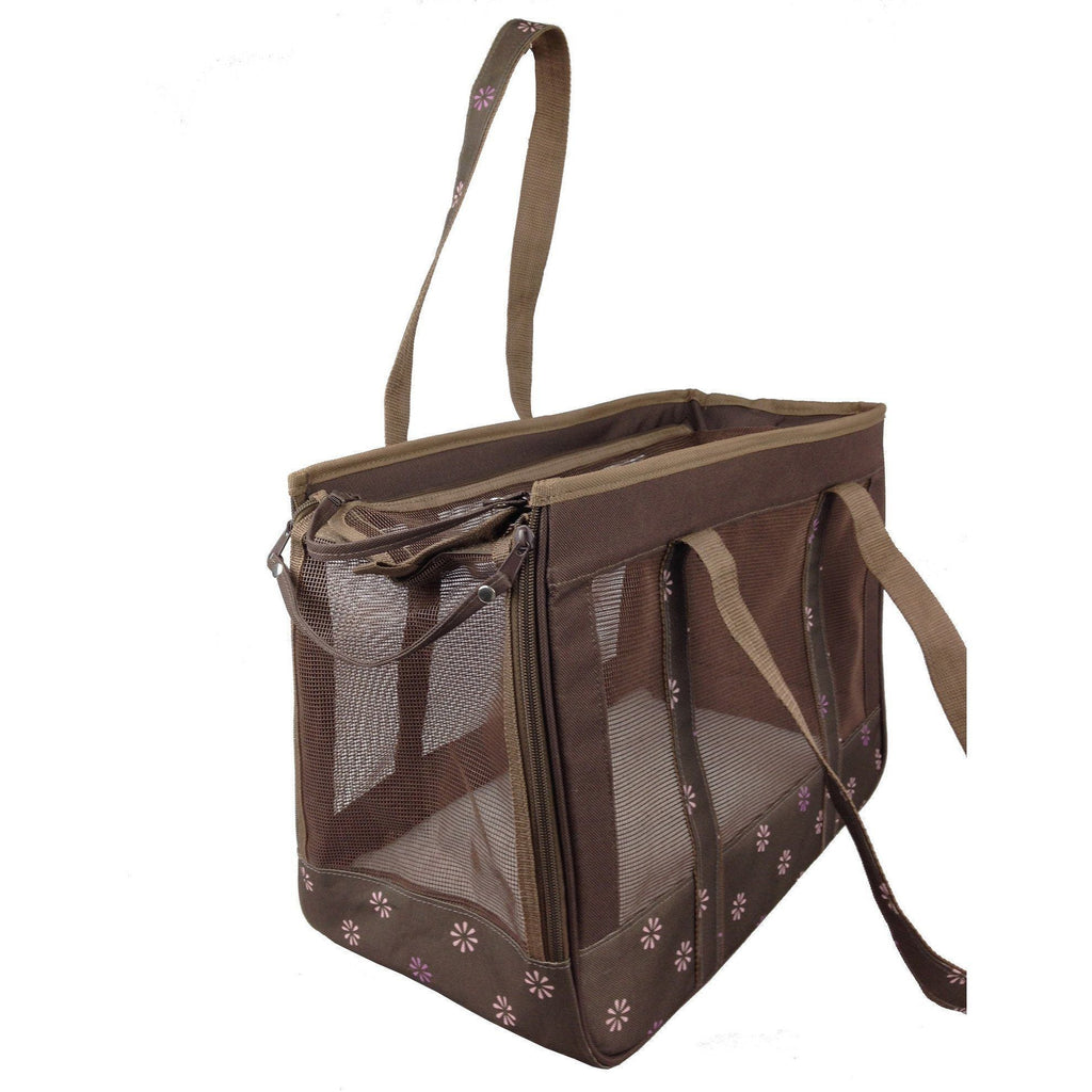 Pet Life ® 'Surround View' Posh Collapsible Fashion Designer Pet Dog Carrier