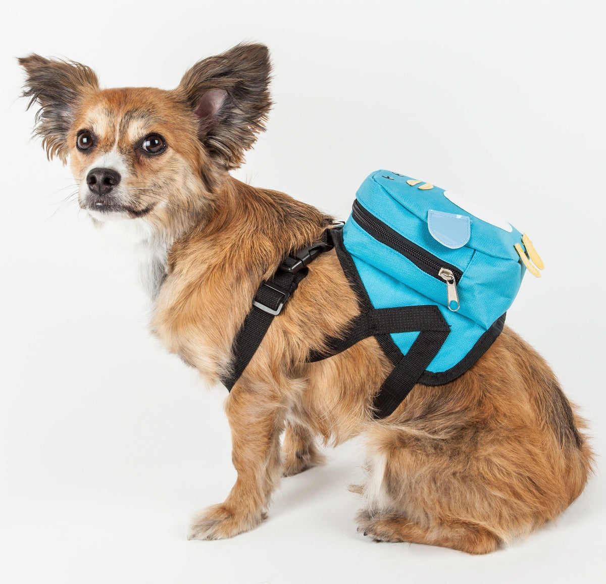 Pet Life ® 'Waggler Hobbler' Large-Pocketed Animated Fashion Dog Harness Backpack