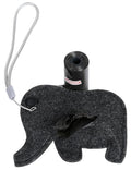 Pet Life ®Fleece Elephant Shaped Travel Waste Bag Dispenser with 2 Rolls