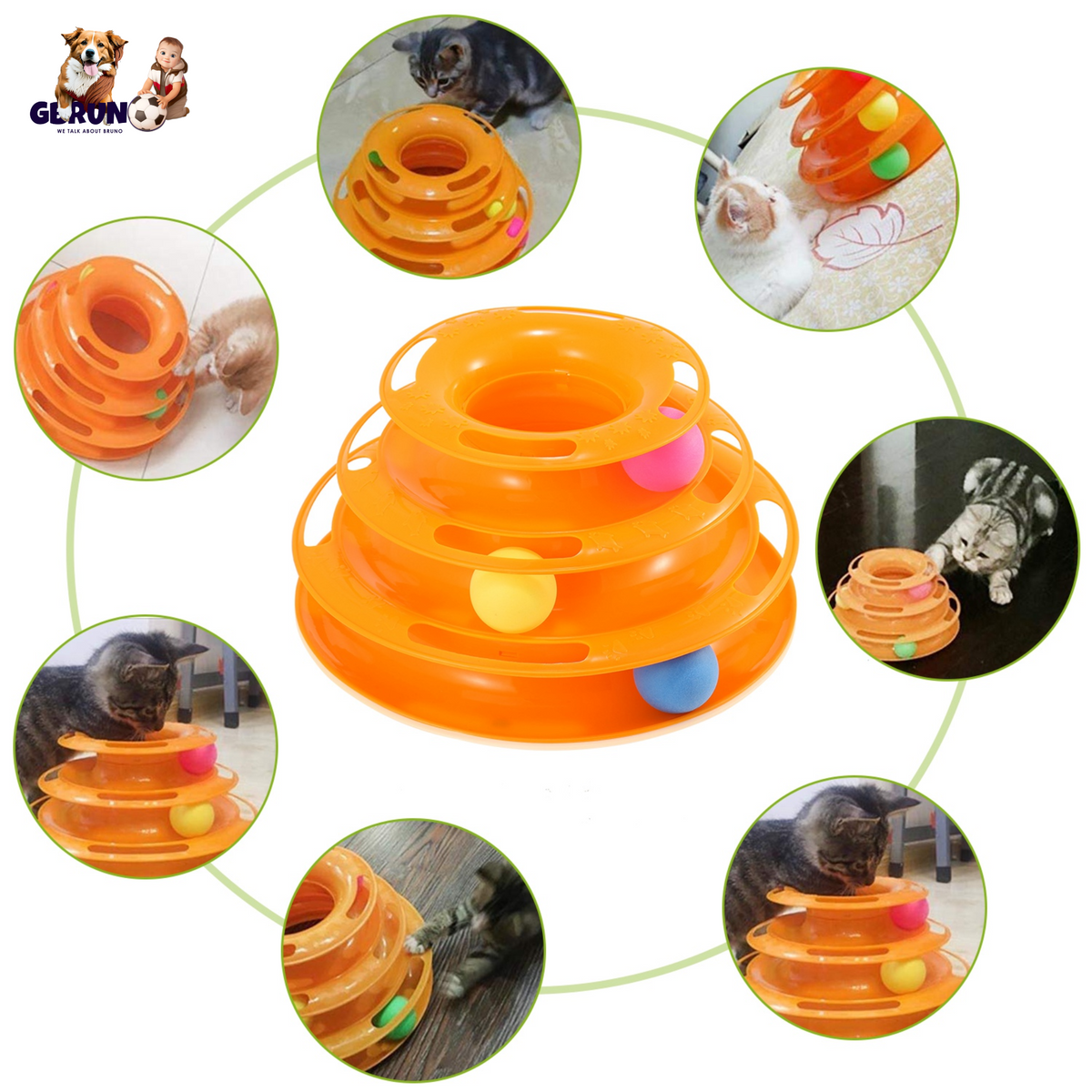 GBruno Cat Track Tower Toys