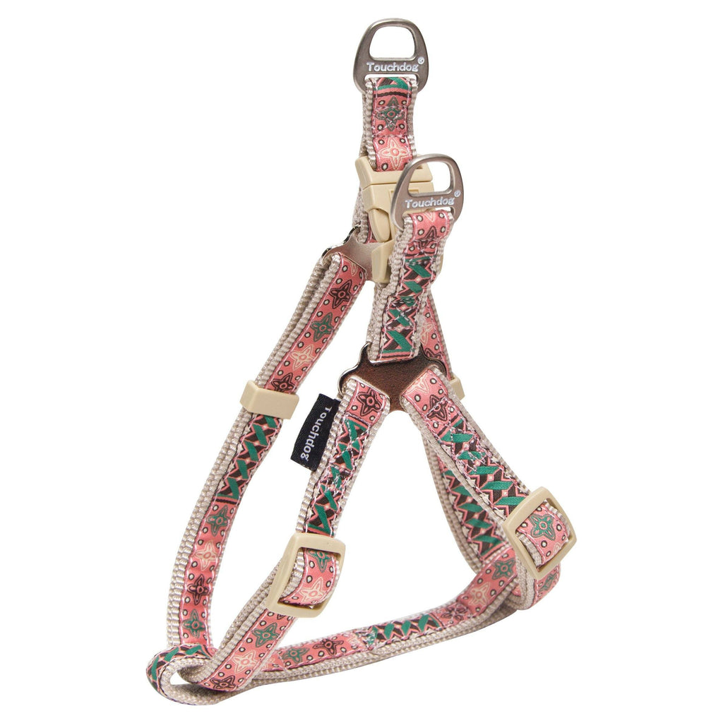 Touchdog  'Capentry Patterned' Tough Stitched Dog Harness and Leash