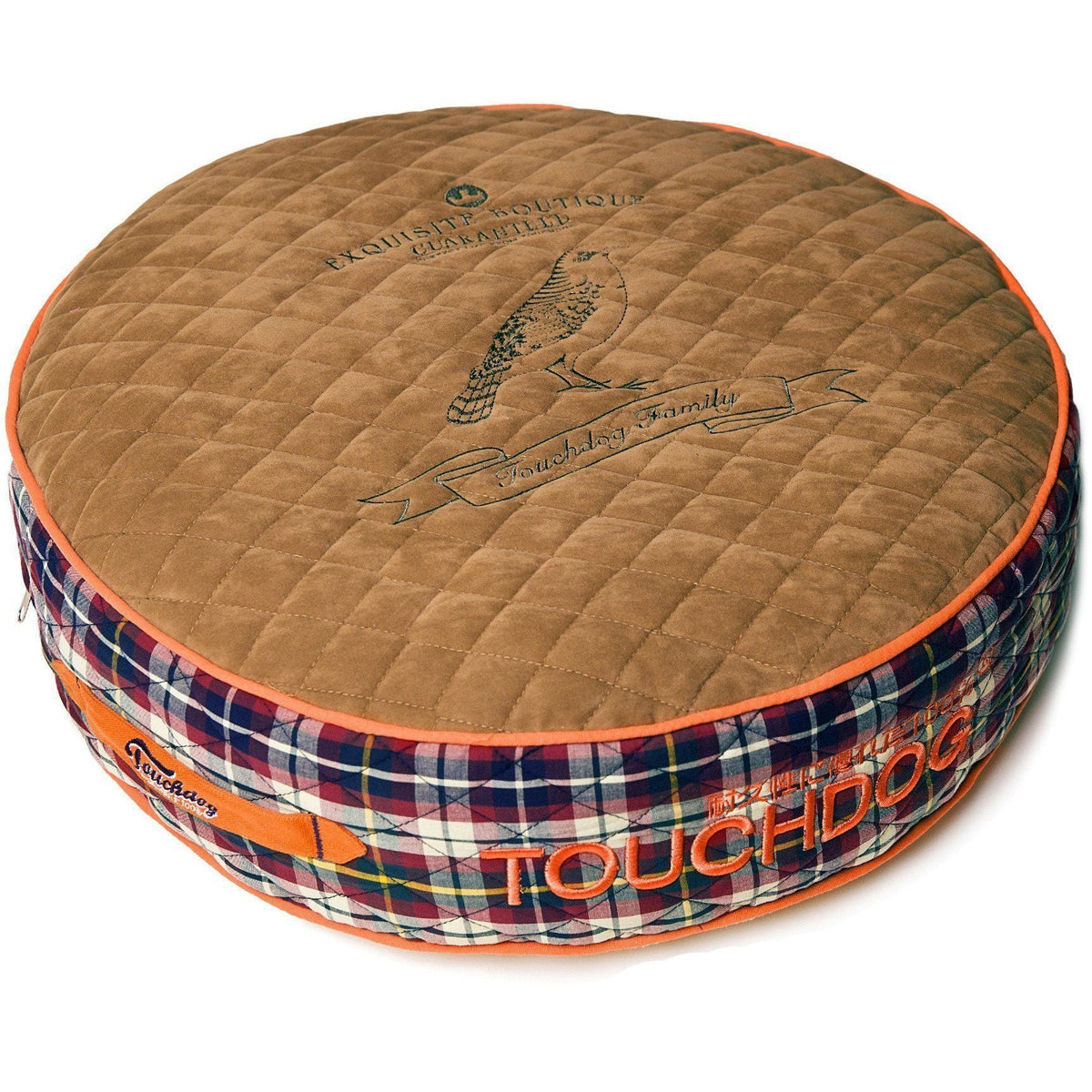 Touchdog ® 'Bark-Royale' Quilted and Raised Premium Rounded Designer Dog Bed