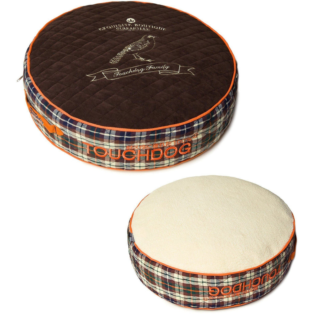 Touchdog ® 'Bark-Royale' Quilted and Raised Premium Rounded Designer Dog Bed