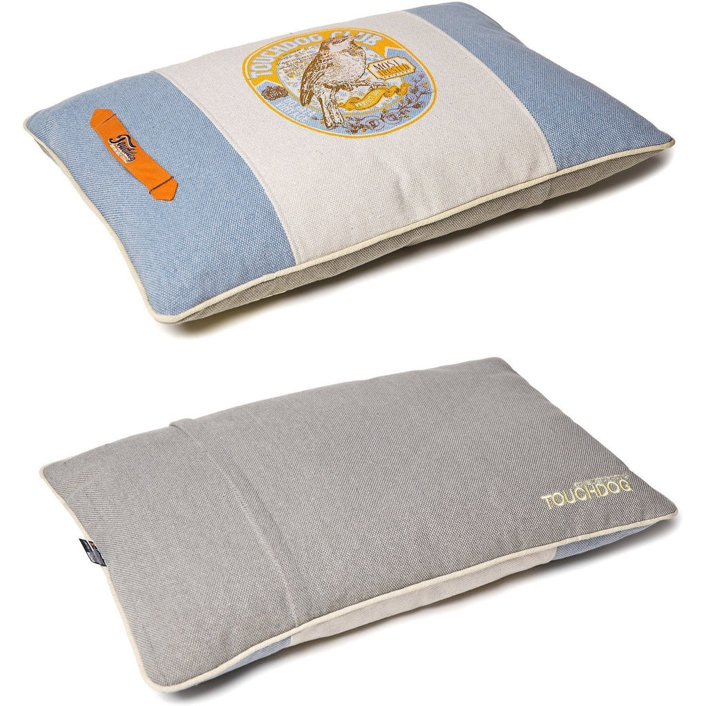 Touchdog ® 'Classical Denim' Original Fade-Printed Plush Pillow Designer Dog Bed