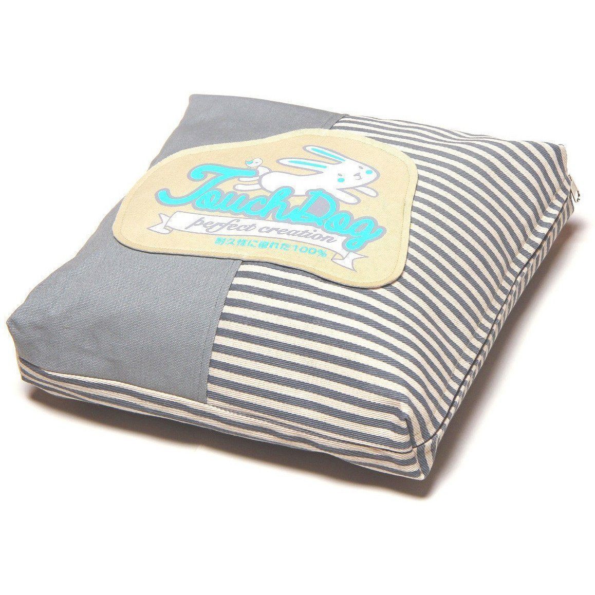 Touchdog ® 'Polka-Striped' Designer Premium Squared Dog Bed