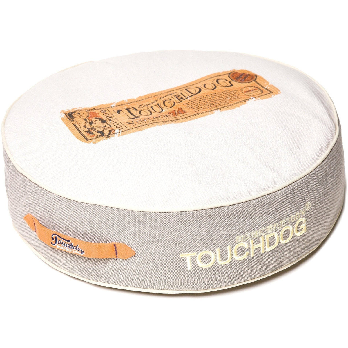 Touchdog ® 'Surround-View' Original Classical Denim Rounded Designer Dog Bed