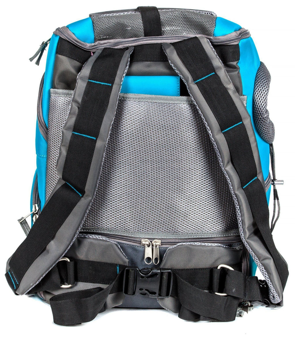 Touchdog ® 'Wuffle Duffle' 2-in-1 Wheeled Backpack Sporty Pet Carrier